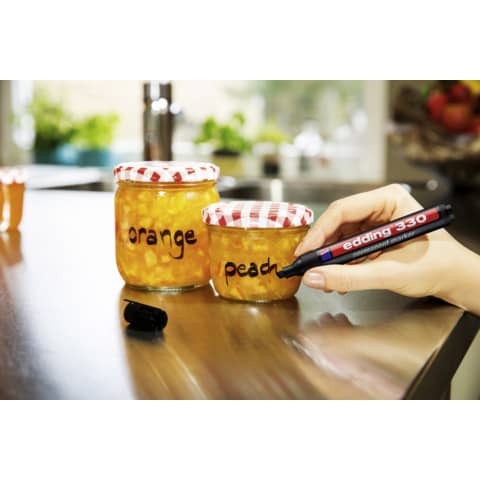 Marcatore permanente edding 330 punta scalpello 1-5 mm blu E-330 003